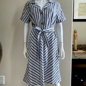 Mlle Gabrielle Stripe-dress